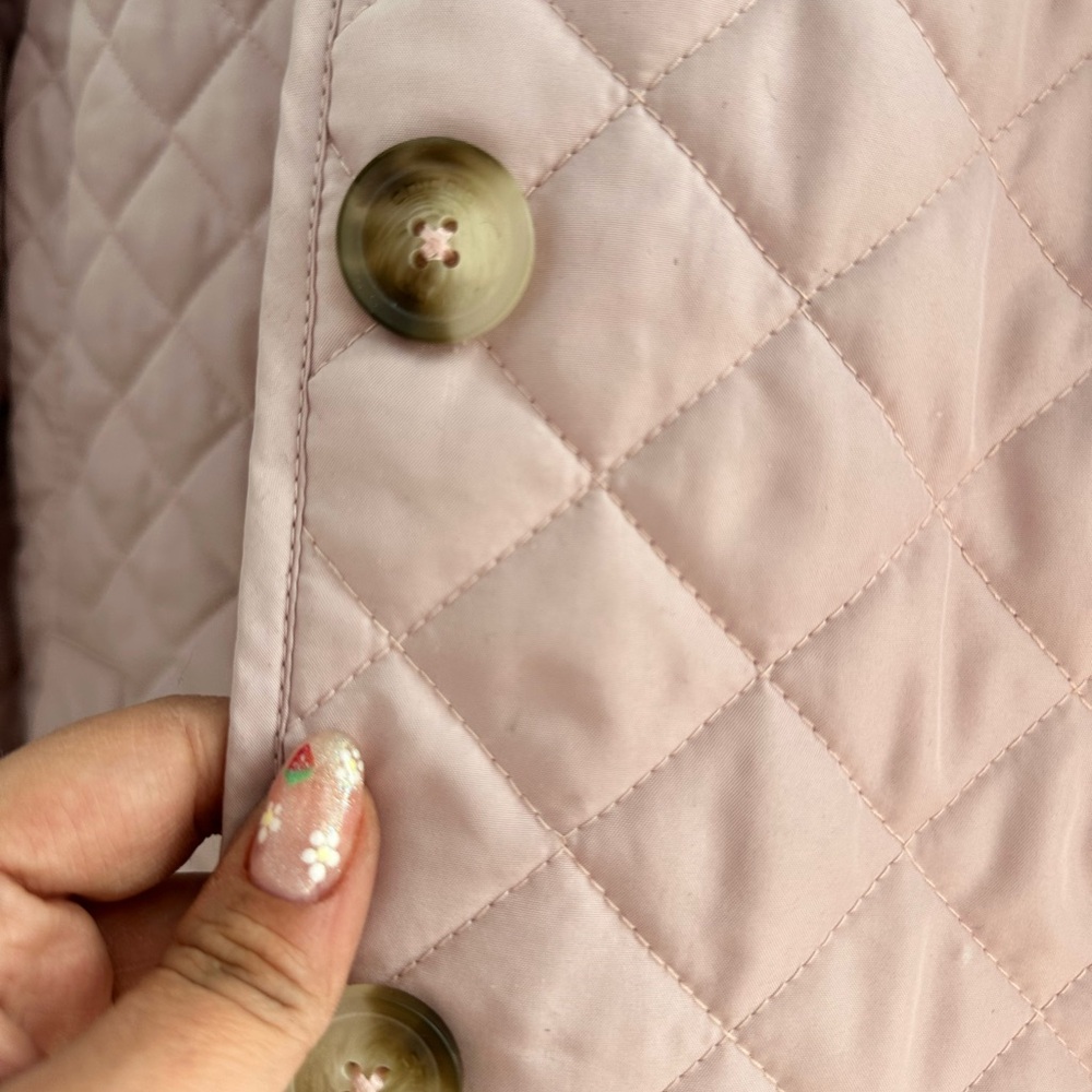 Chico's Quilted Light Pink Spring Jacket - Picture 3 of 6